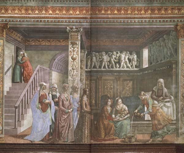 Domenicho Ghirlandaio Geburt Marias Spain oil painting art